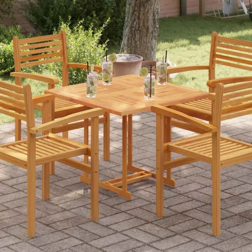 Stolna ploča od masivne tikovine četvrtasta 80 x 80 x 2,5 cm - 80 x 80 cm Četvrtasto Cijena
