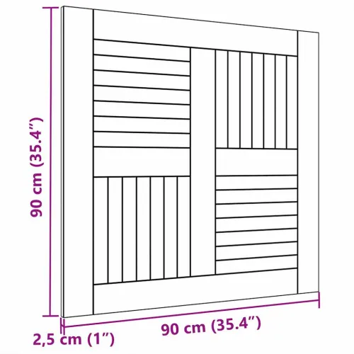 Stolna ploča od masivne tikovine četvrtasta 90 x 90 x 2,5 cm - 90 x 90 cm Četvrtasto Cijena