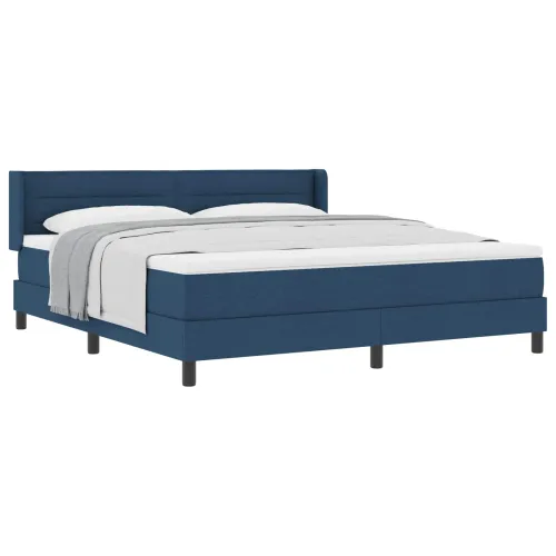 Box spring krevet s uzglavljem Plava 200 x 180 cm tkanina - Plava 180 x 200 cm Dizajn linija Cijena