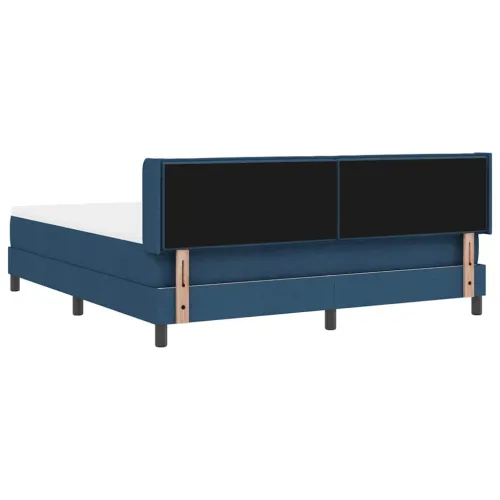 Box spring krevet s uzglavljem Plava 200 x 180 cm tkanina - Plava 180 x 200 cm Dizajn linija Cijena