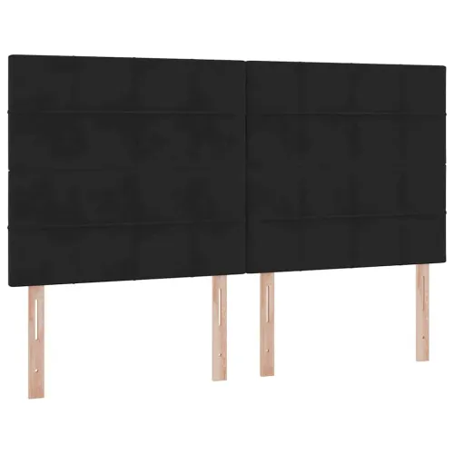 Krevet s madracem i skladištem Crna 160 x 200 cm Baršun - Crna 160 x 200 cm Blok sa kvadratićima Cijena