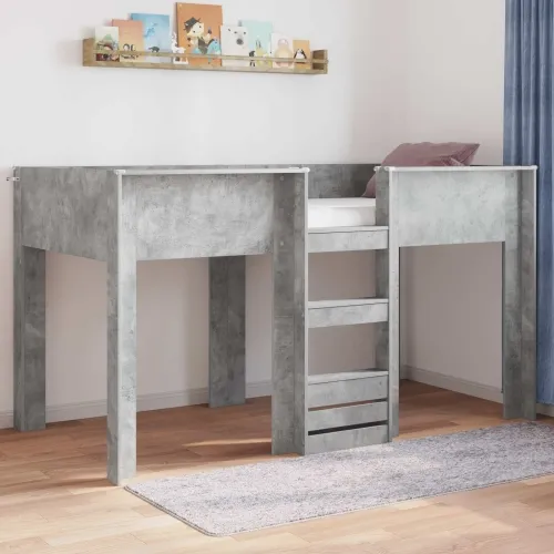 Krevet na kat za djecu Betonski sivi 100 x 200 cm - Beton siva 100 x 200 cm Cijena