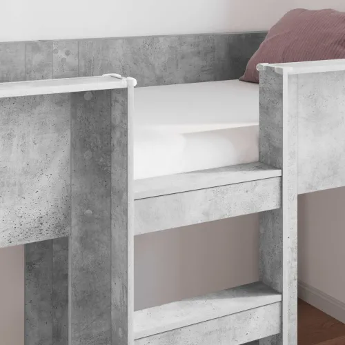 Krevet na kat za djecu Betonski sivi 100 x 200 cm - Beton siva 100 x 200 cm Cijena