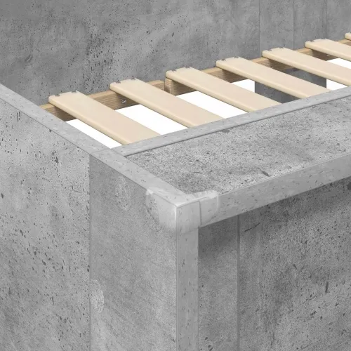 Krevet na kat za djecu Betonski sivi 100 x 200 cm - Beton siva 100 x 200 cm Cijena