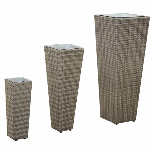 Vrtni set 3 kom. 30 x 30 x 80 cm Metal - Siva Cijena