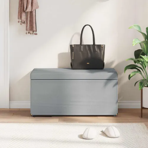 Stolica Svijetlo siva 81 x 41 x 40 cm - Svjetlosiva 80 cm Tkanina Cijena