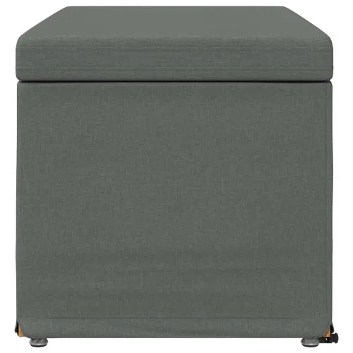 Stolica Tamno siva 81 x 41 x 40 cm Tkanina i konstruirano drvo - Tamnosiva 80 cm Tkanina Cijena