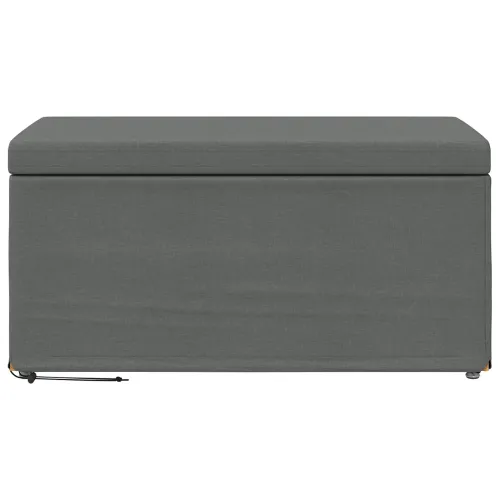 Stolica Tamno siva 81 x 41 x 40 cm Tkanina i konstruirano drvo - Tamnosiva 80 cm Tkanina Cijena