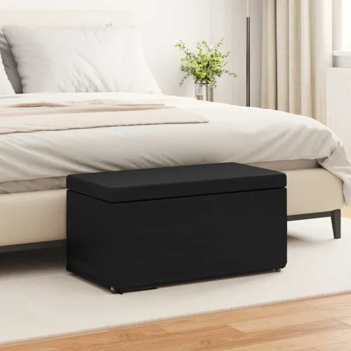 Stolica Crna 81 x 41 x 40 cm Umjetna Koža i Fino Radeći Drvo - Crna 80 cm Umjetna koža Cijena