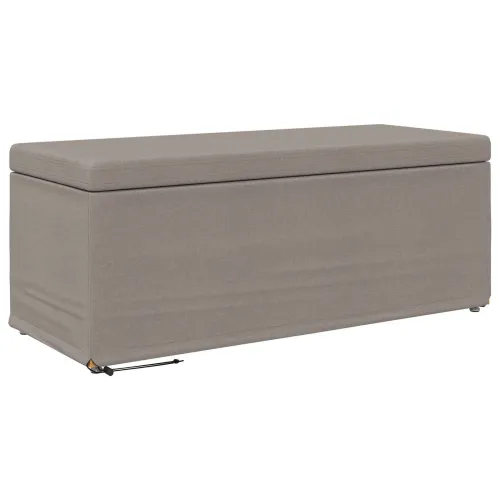 Stolica Sivo-smeđa 101 x 41 x 40 cm Tkanina i konstruirano drvo - Sivosmeđa 100 cm Tkanina Cijena