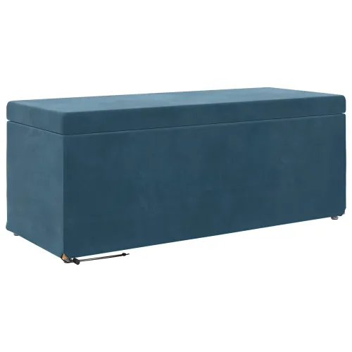 Stolica Plava 101 x 41 x 40 cm Svileni i Fino Radeći Drvo - Plava 100 cm Baršun Cijena