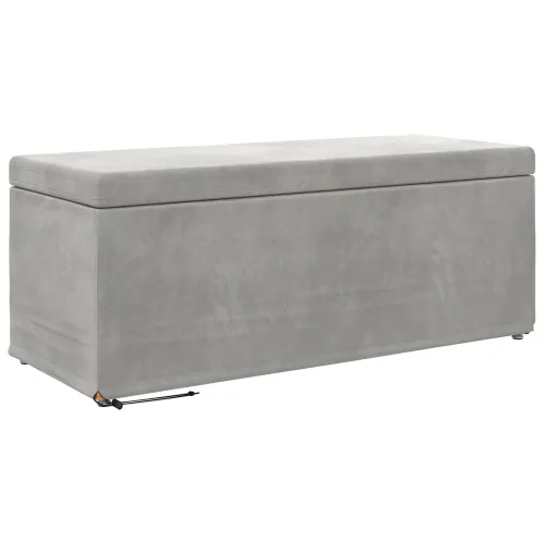 Stolica Svijetlo siva 101 x 41 x 40 cm - Svjetlosiva 100 cm Baršun Cijena
