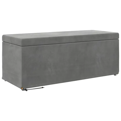Stolica Tamno siva 101 x 41 x 40 cm Svileni i Fino Radeći Drvo - Tamno siva 100 cm Baršun Cijena