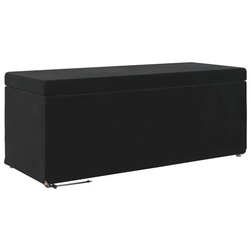 Stolica Crna 101 x 41 x 40 cm Svileni i Fino Radeći Drvo - Crna 100 cm Baršun Cijena