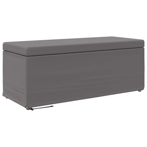 Stolica Siva 101 x 41 x 40 cm Umjetna Koža i Fino Radeći Drvo - Siva 100 cm Umjetna koža Cijena