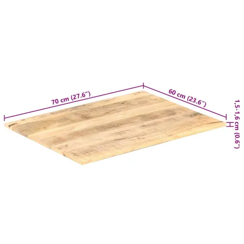Stolna ploča od masivnog drva manga 15 - 16 mm 70 x 60 cm - 70 x 60 cm 15-16 mm 1 masivno drvo manga Cijena