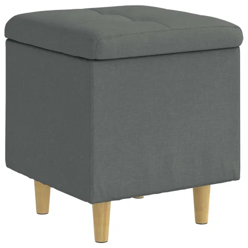 Otoman s pohranom Tamno siva 40 x 40 x 45 cm tkanina - Tamnosiva 40 cm Tkanina Cijena