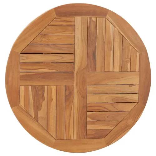 Stolna ploča od masivne tikovine okrugla 2,5 cm 80 cm - 80 x 80 cm Okruglo Cijena