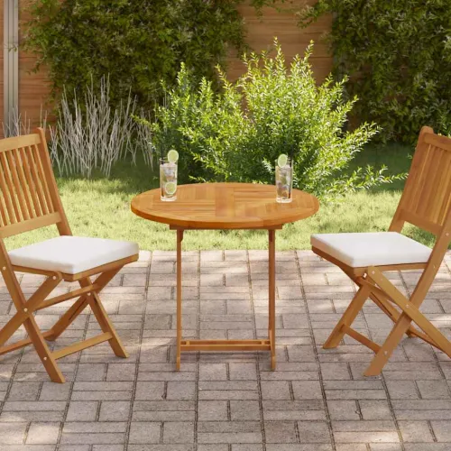 Stolna ploča od masivne tikovine okrugla 2,5 cm 80 cm - 80 x 80 cm Okruglo Cijena