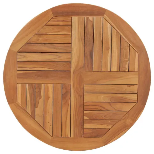 Stolna ploča od masivne tikovine okrugla 2,5 cm 80 cm - 80 x 80 cm Okruglo Cijena