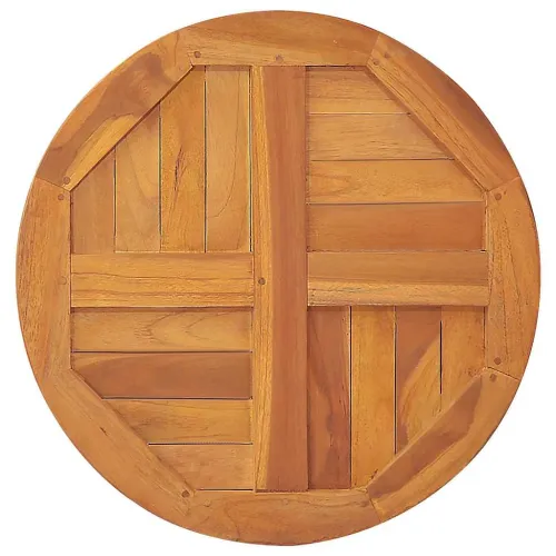 Stolna ploča od masivne tikovine okrugla 2,5 cm 80 cm - 80 x 80 cm Okruglo Cijena