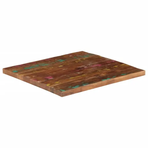 Ploča stola 80x80x1,5cm kvadratna masivna obrađena drvena ploča - Obnovljeno drvo (višebojno) 80 x 80 cm 1 15 mm Cijena