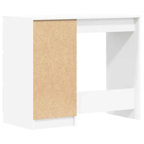 Radni stol bijeli 90 x 45 x 76 cm konstruirano drvo - Bijela Bijela Cijena