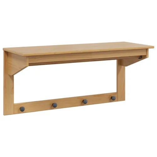 Vješalica za kapute HILL Medeno smeđa 90 x 35 x 41.5 cm - boja meda Cijena
