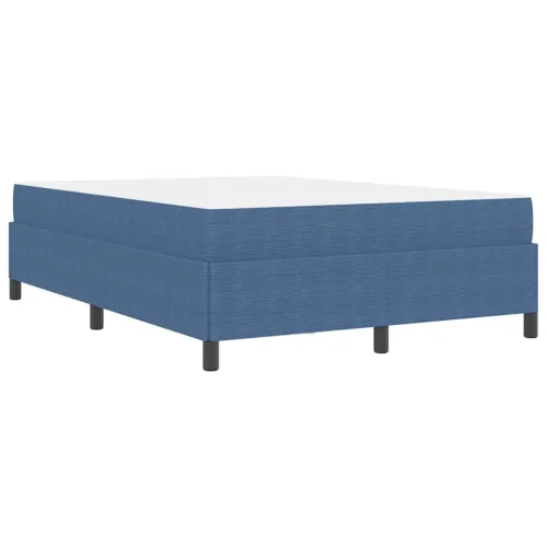 Okvir za krevet s madracem Plava 160 x 200 cm tkanina - Plava 160 x 200 cm Cijena