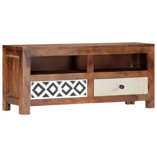 TV ormarić 90 x 30 x 40 cm od masivnog drva akacije - 90 x 30 x 40 cm 1 Cijena