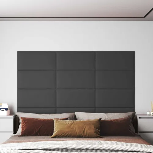 Zidna uzglavlja 12 kom. 60 x 30 cm Sivi tkanina - Sivi 60 x 30 cm Pravokutno Cijena