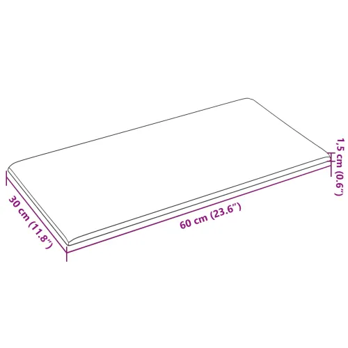 Zidna uzglavlja 12 kom. Ružičasta Baršun - Ružičasta 60 x 30 cm Pravokutno Cijena