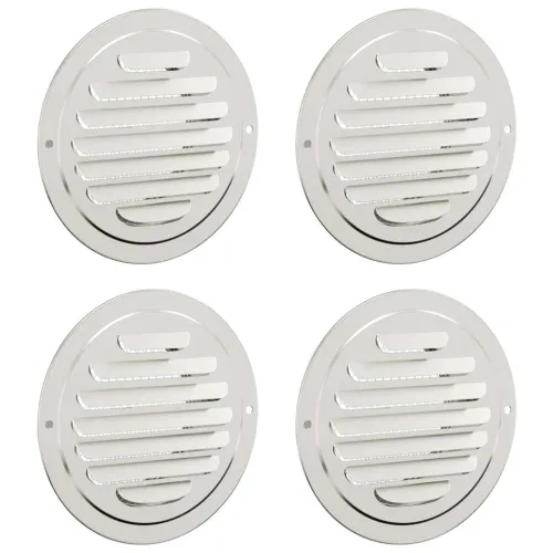 Pokrov ventilacije 4 kom. Srebrno 100 mm Nehrđajući čelik - 100 mm Cijena