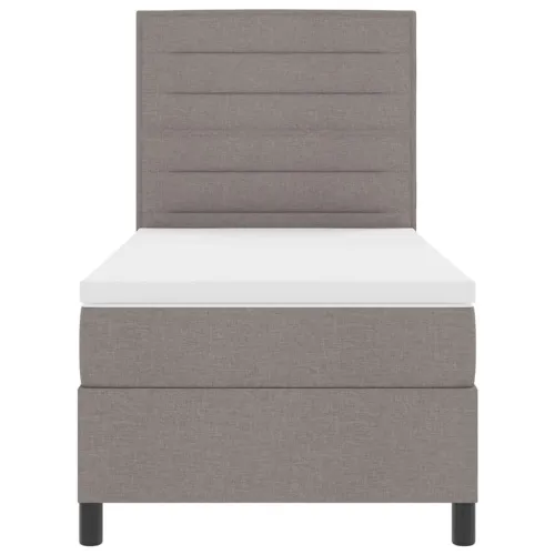 Box spring krevet Sivo-smeđa 90 x 190 cm tkanina - Sivo-smeđa 90 x 190 cm Dizajn linija Cijena