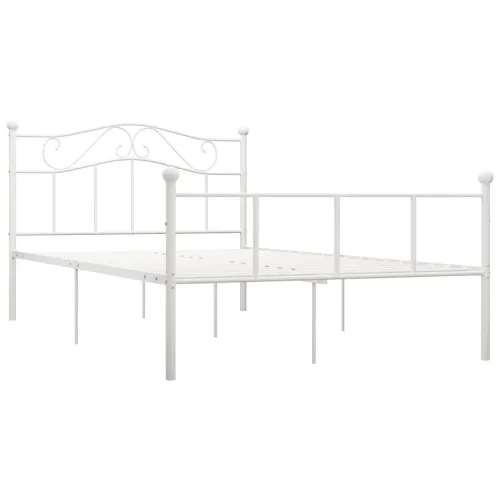 Okvir za krevet bijeli metalni 160 x 200 cm - Bijela 160 x 200 cm Cijena
