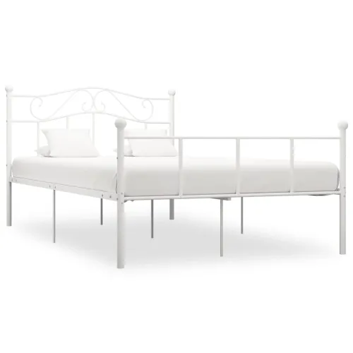 Okvir za krevet bijeli metalni 160 x 200 cm - Bijela 160 x 200 cm Cijena