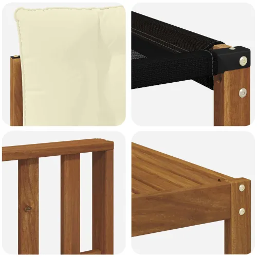 Set vanjskih sofa 5 kom. Prirodna i krem - Prirodna boja i krem Okomite letvice Cijena