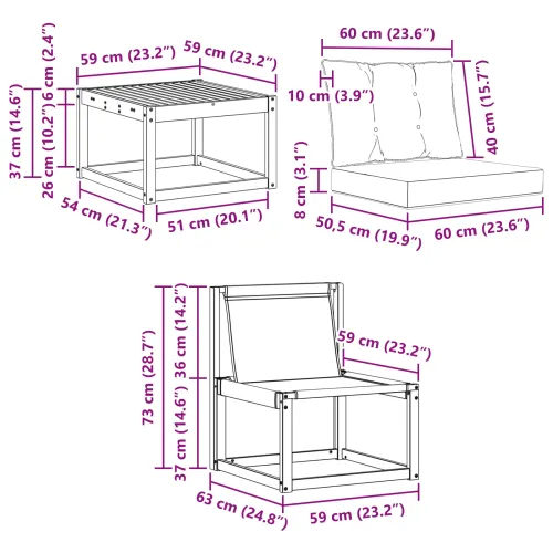 Set vanjskih sofa 5 kom. Prirodna i bež - Prirodno i bež Nagnuto Cijena