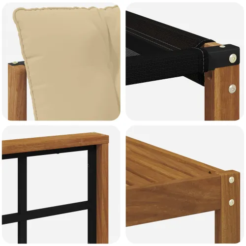 Set vanjskih sofa 6 kom. Prirodna i bež - Prirodno i bež Mreža Cijena