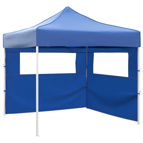 Šator za svadbe - šator za zabave 291 x 291 x 315 cm Plava Oxford tkanina - Plava s dvije bočne zidove Da Cijena