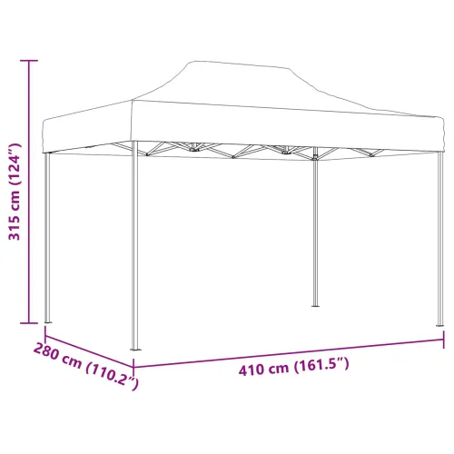 Šator za svadbe - šator za zabave 280 x 410 x 315 cm Plava Oxford tkanina - Plava Bez bočnog zida Da Cijena
