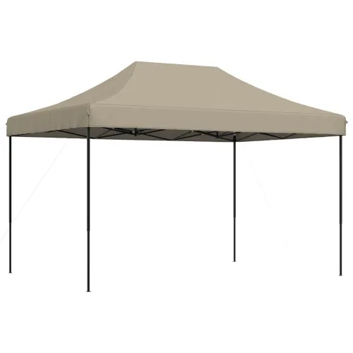 Šator za svadbe - šator za zabave 279 x 410 x 315 cm Sivosmeđa Oxford tkanina - Sivosmeđa Bez bočnog zida Da Cijena