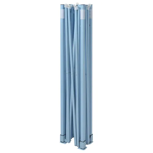 Šator za svadbe - šator za zabave 280 x 410 x 315 cm Plava Oxford tkanina - Plava s dvije bočne zidove Da Cijena
