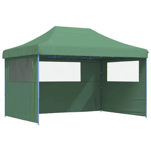Šator za svadbe - šator za zabave 279 x 410 x 315 cm Zelena Oxford tkanina - Zelena s dvije bočne zidove Da Cijena
