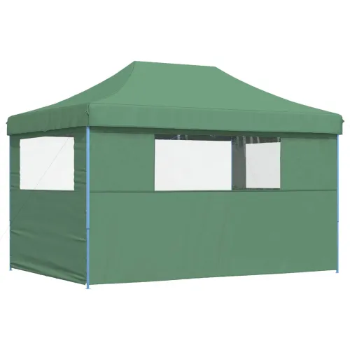 Šator za svadbe - šator za zabave 279 x 410 x 315 cm Zelena Oxford tkanina - Zelena s dvije bočne zidove Da Cijena