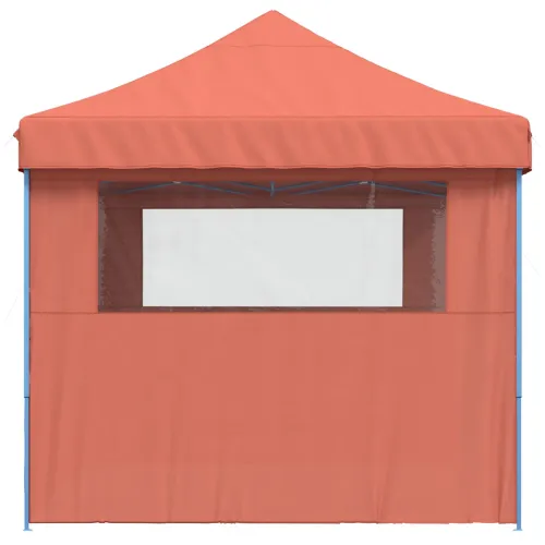 Šator za svadbe - šator za zabave 279 x 410 x 315 cm Terakota Oxford tkanina - Terakota s dvije bočne zidove Da Cijena