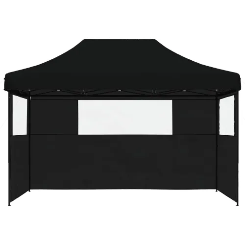 Šator za svadbe - šator za zabave 279 x 410 x 315 cm Crna Oxford tkanina - Crna s dvije bočne zidove Da Cijena