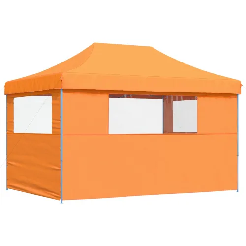 Šator za svadbe - šator za zabave 279 x 410 x 315 cm Narančasta Oxford tkanina - Narančasta s dvije bočne zidove Da Cijena