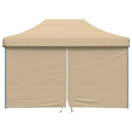 Šator za svadbe - šator za zabave 279 x 410 x 315 cm Bež Oxford tkanina - Bež s 4 bočna zida Da Cijena