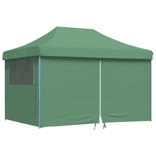 Šator za svadbe - šator za zabave 279 x 410 x 315 cm Zelena Oxford tkanina - Zelena s 4 bočna zida Da Cijena
